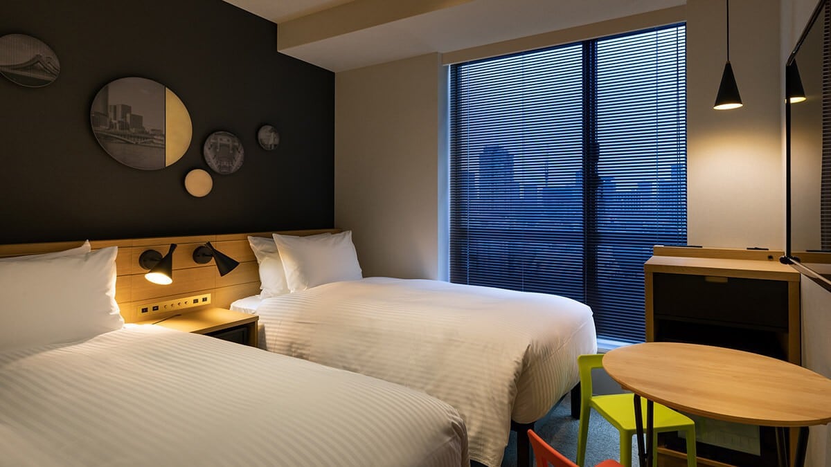[Twin] A room with two single beds, ideal for business trips and trips with friends and couples.