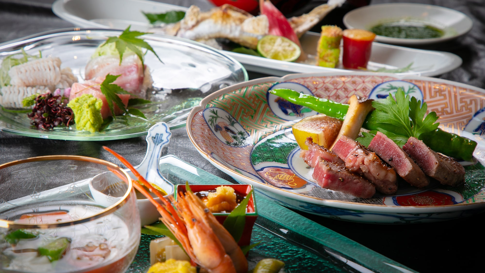 ■Dinner image■With beautiful tableware