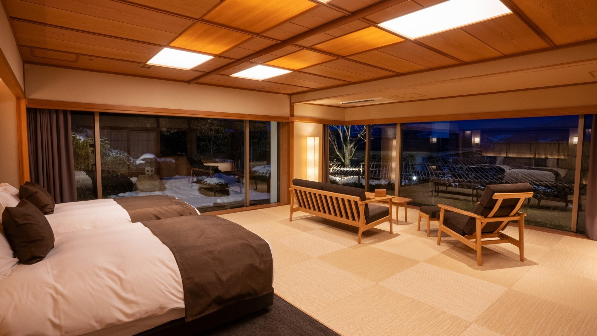 [Saryo Premium Junior Suite:Yudono] ห้องที่คุณสามารถใช้เวลาอย่างมีคุณภาพได้ช้าๆ จะทำให้การเดินทางของคุณอารมณ์เสียมากยิ่งขึ้น