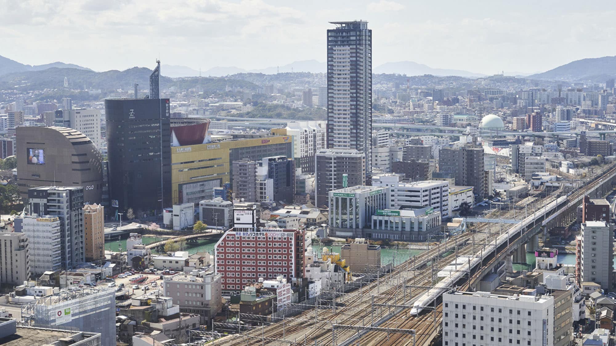 You can also enjoy the train view in the location directly connected to the station.