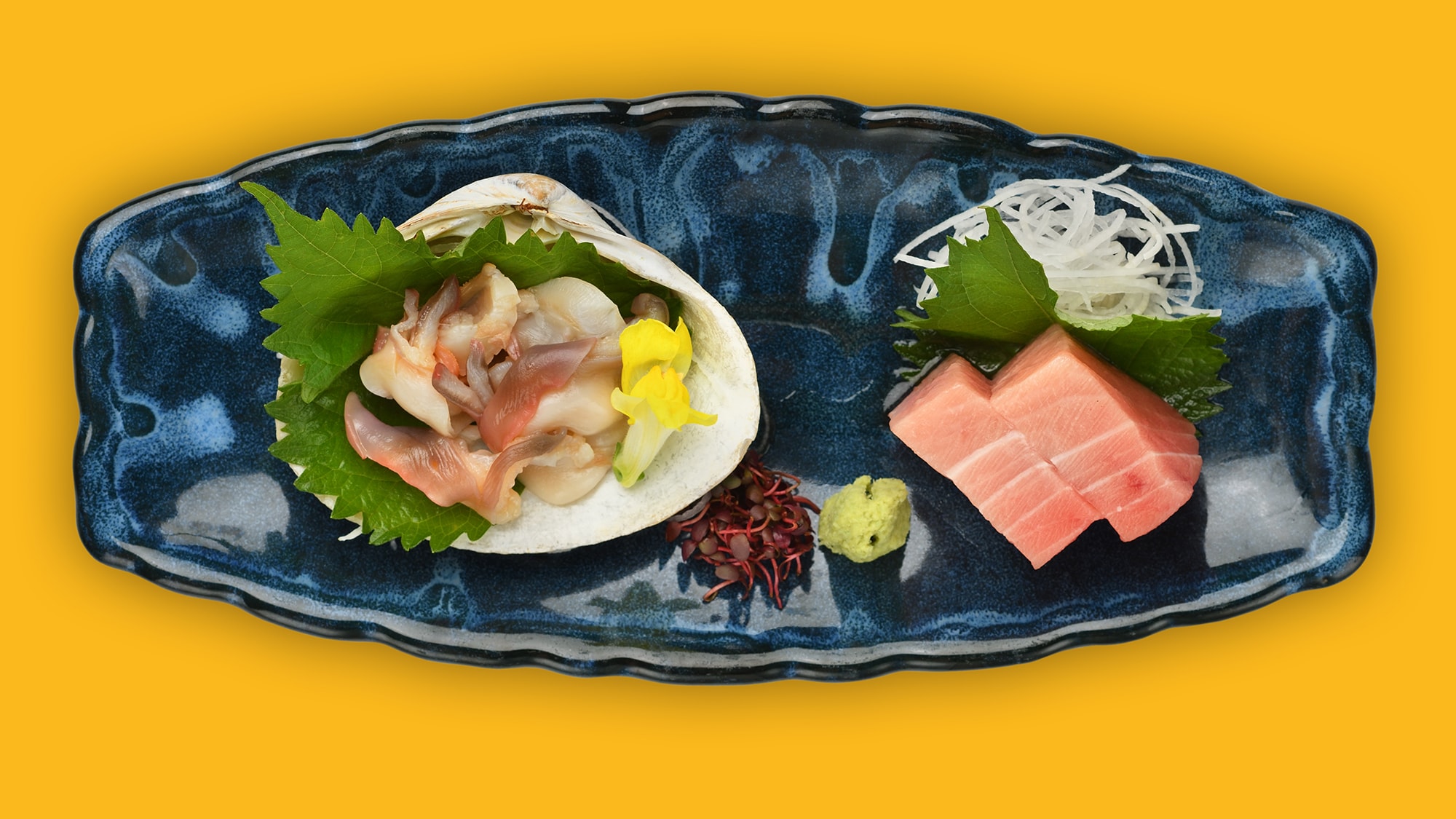 Surf clam sashimi Fukushima meal