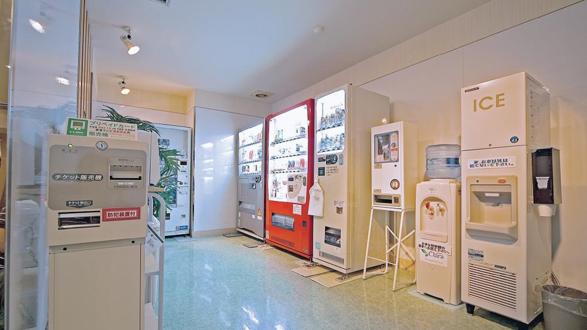 Second floor vending machine corner