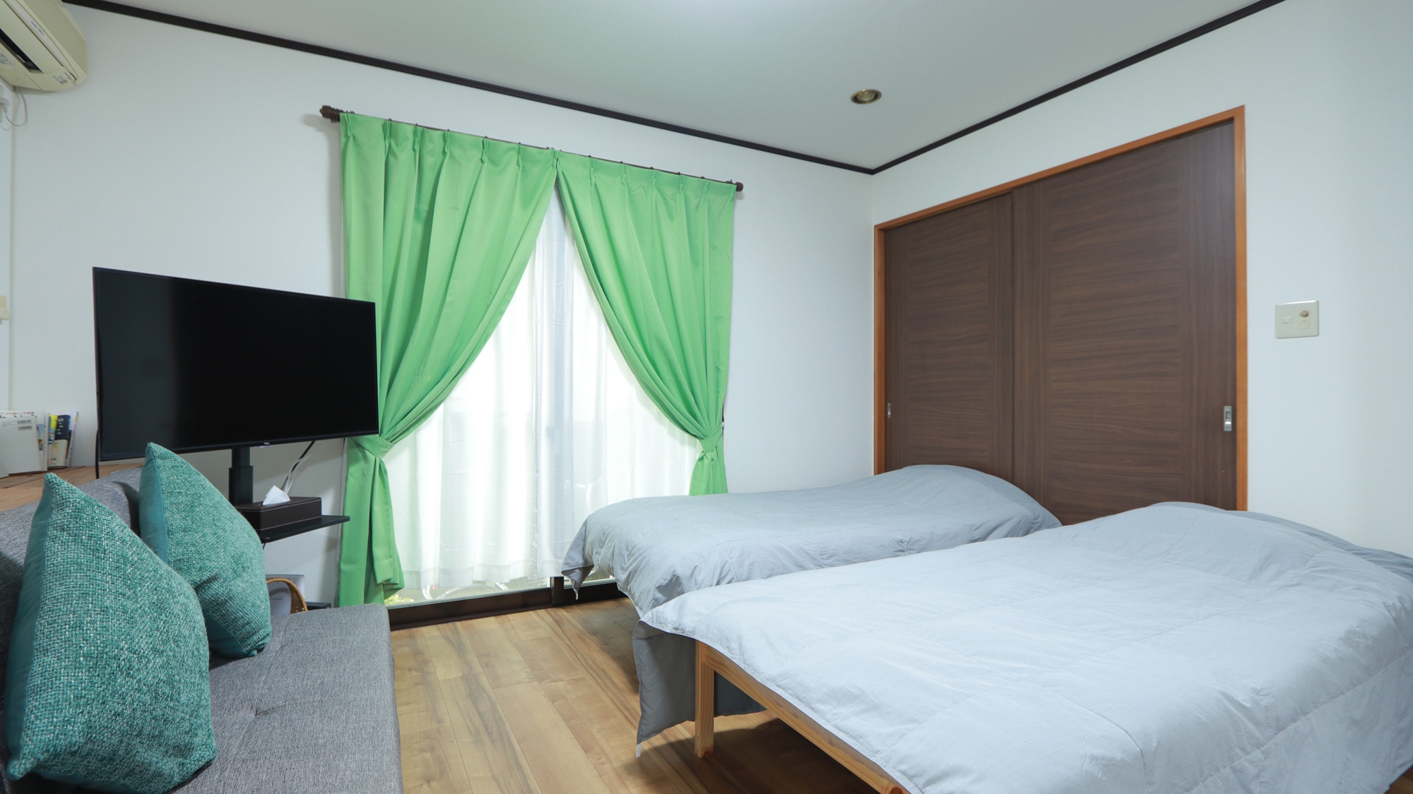-Room-Living room Bed type