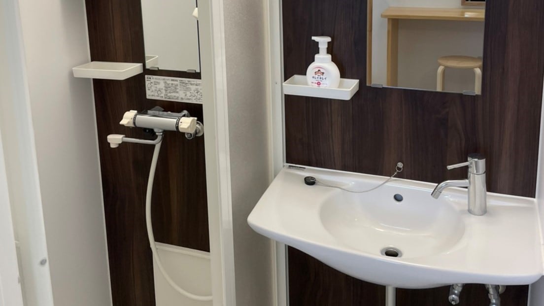 Guest room: Separate shower booth and toilet (Example)