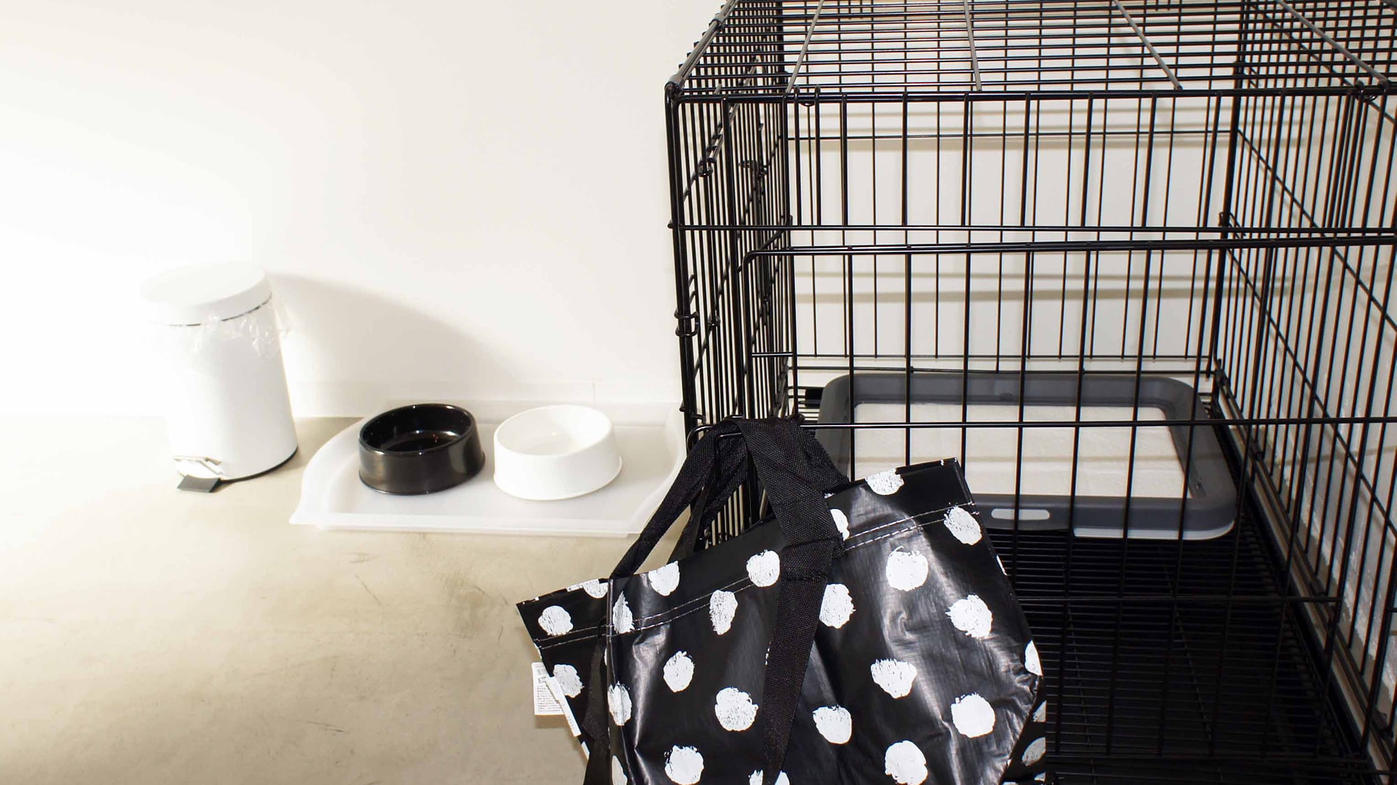 Fasilitas untuk hewan peliharaan di kamar di mana Anda bisa tinggal dengan hewan peliharaan