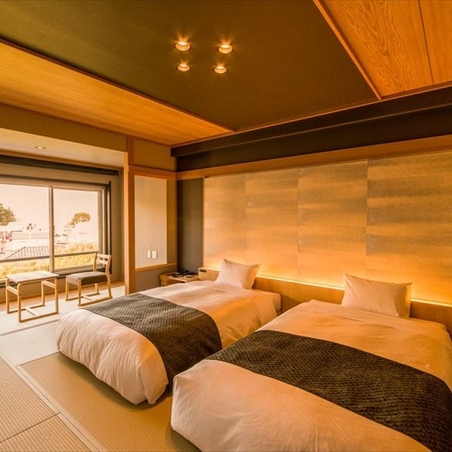 日式现代地板“时尚”双床