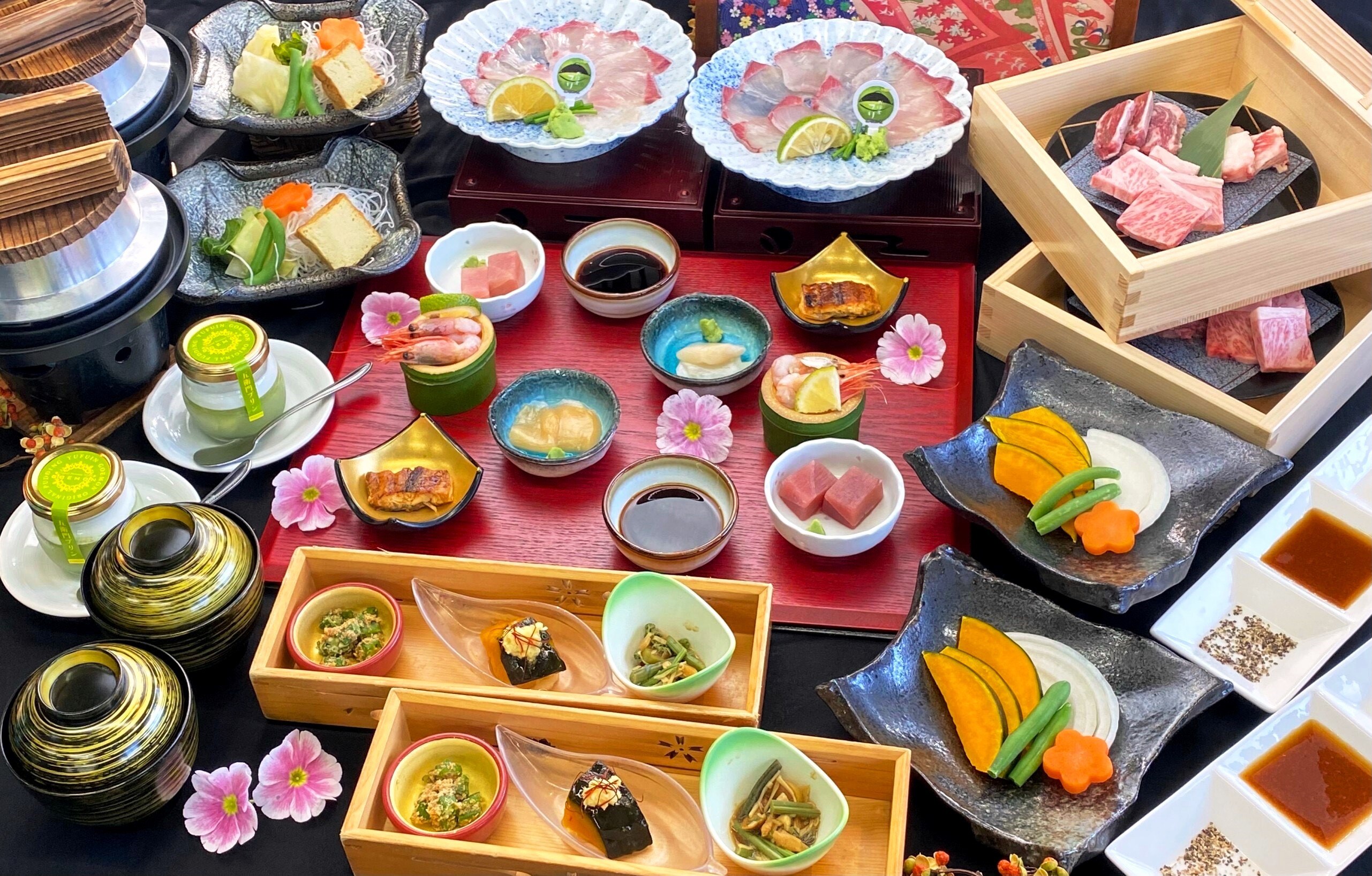 Kabosuburi and Bungo beef ceramic plate