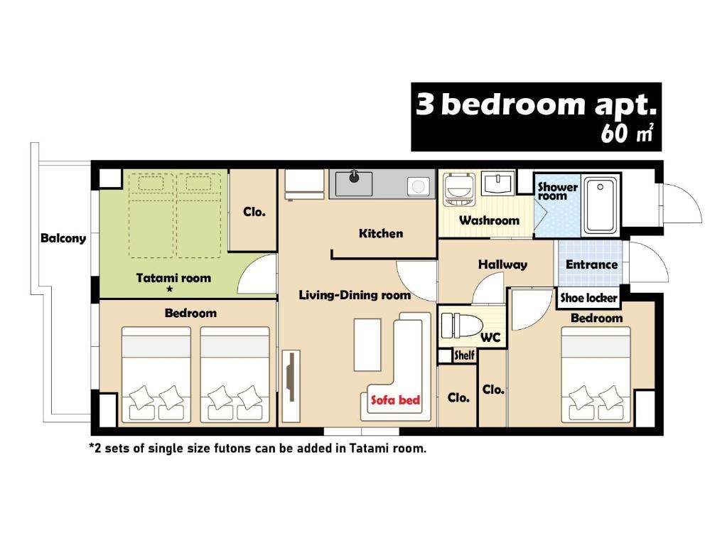 Room 301, 401 and 601 floor plan