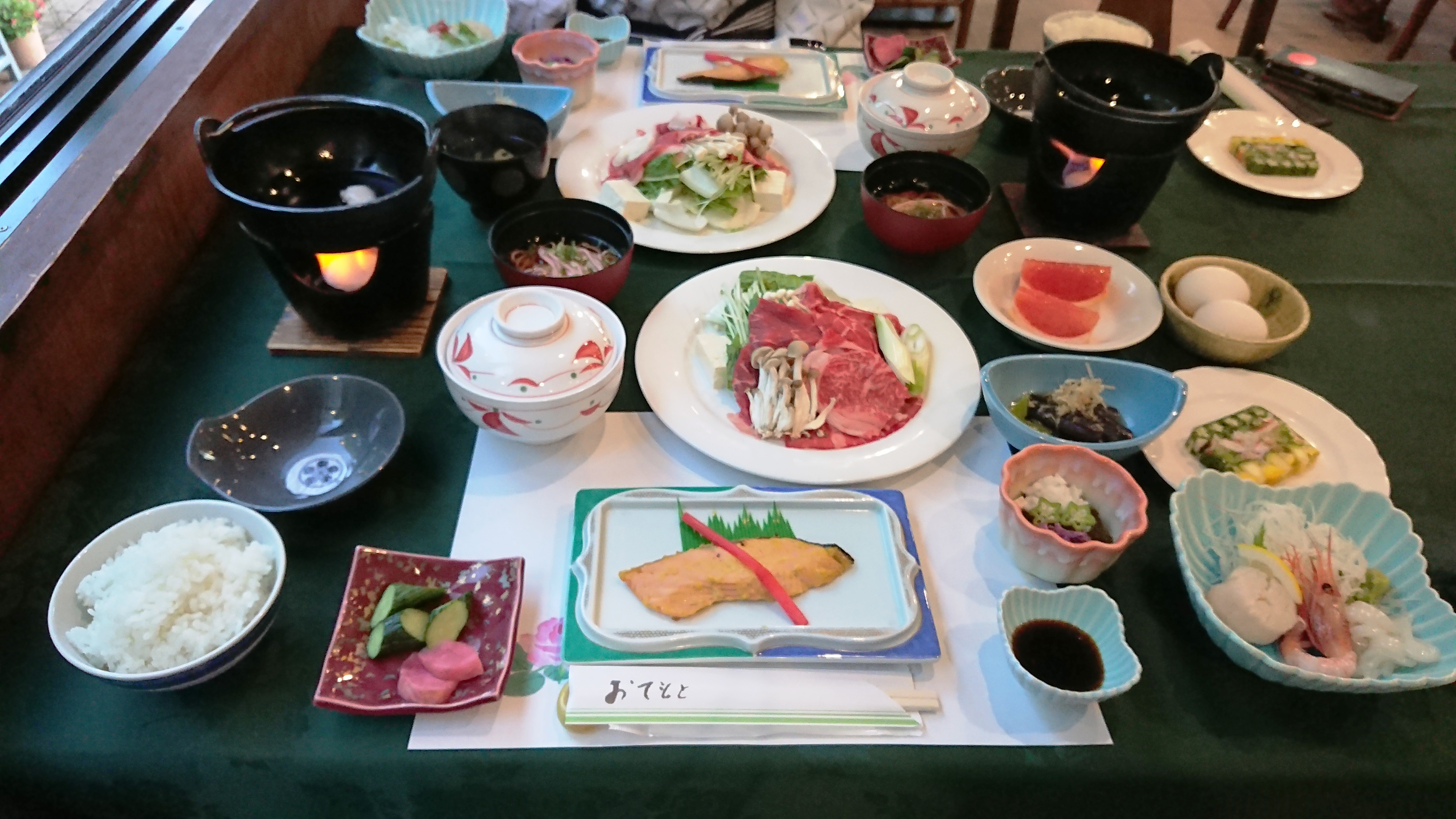 Supper (an example of sukiyaki)