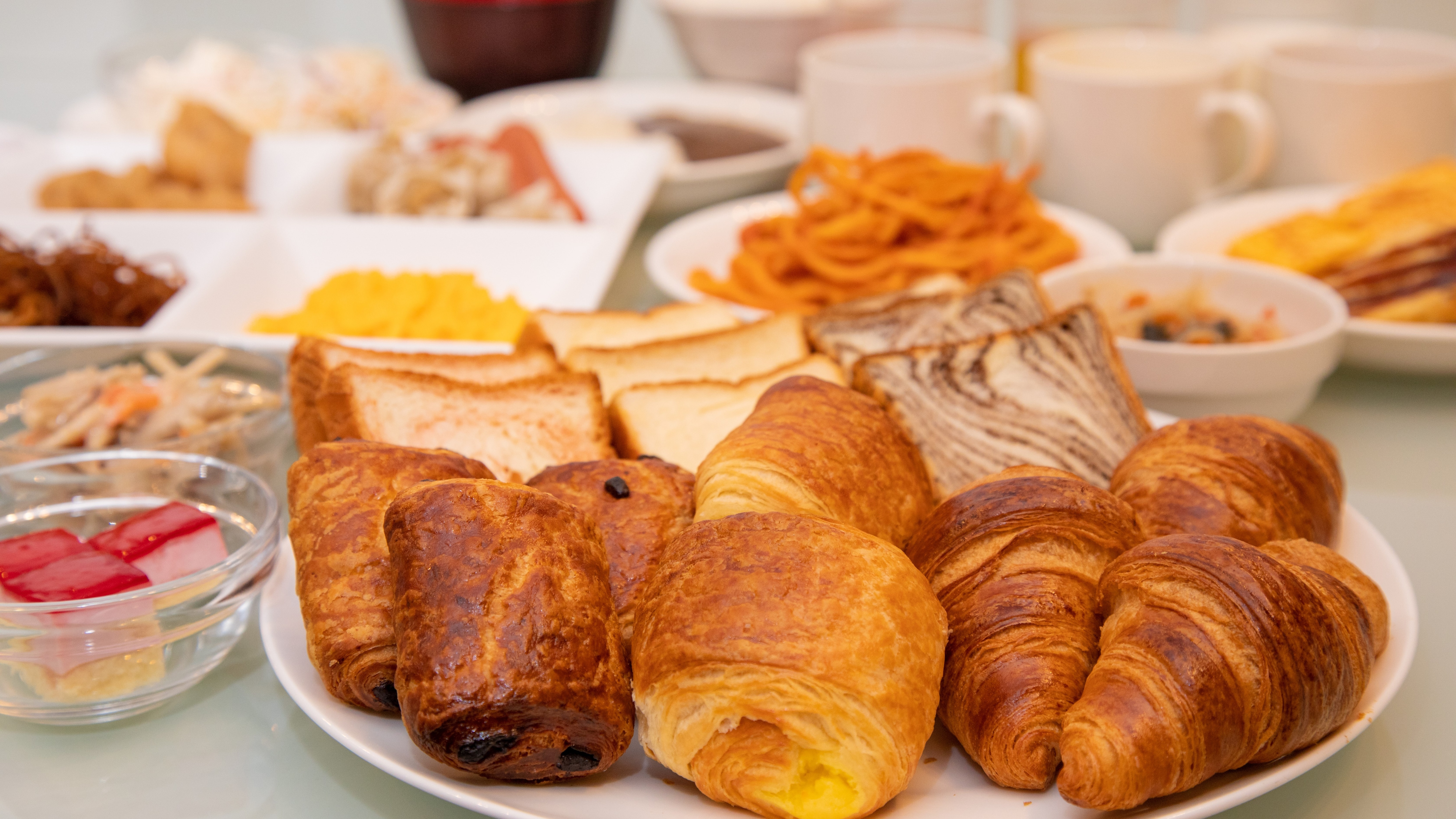 *Breakfast: We offer more than 22 types of breakfast menu items at all times, including freshly baked bread.