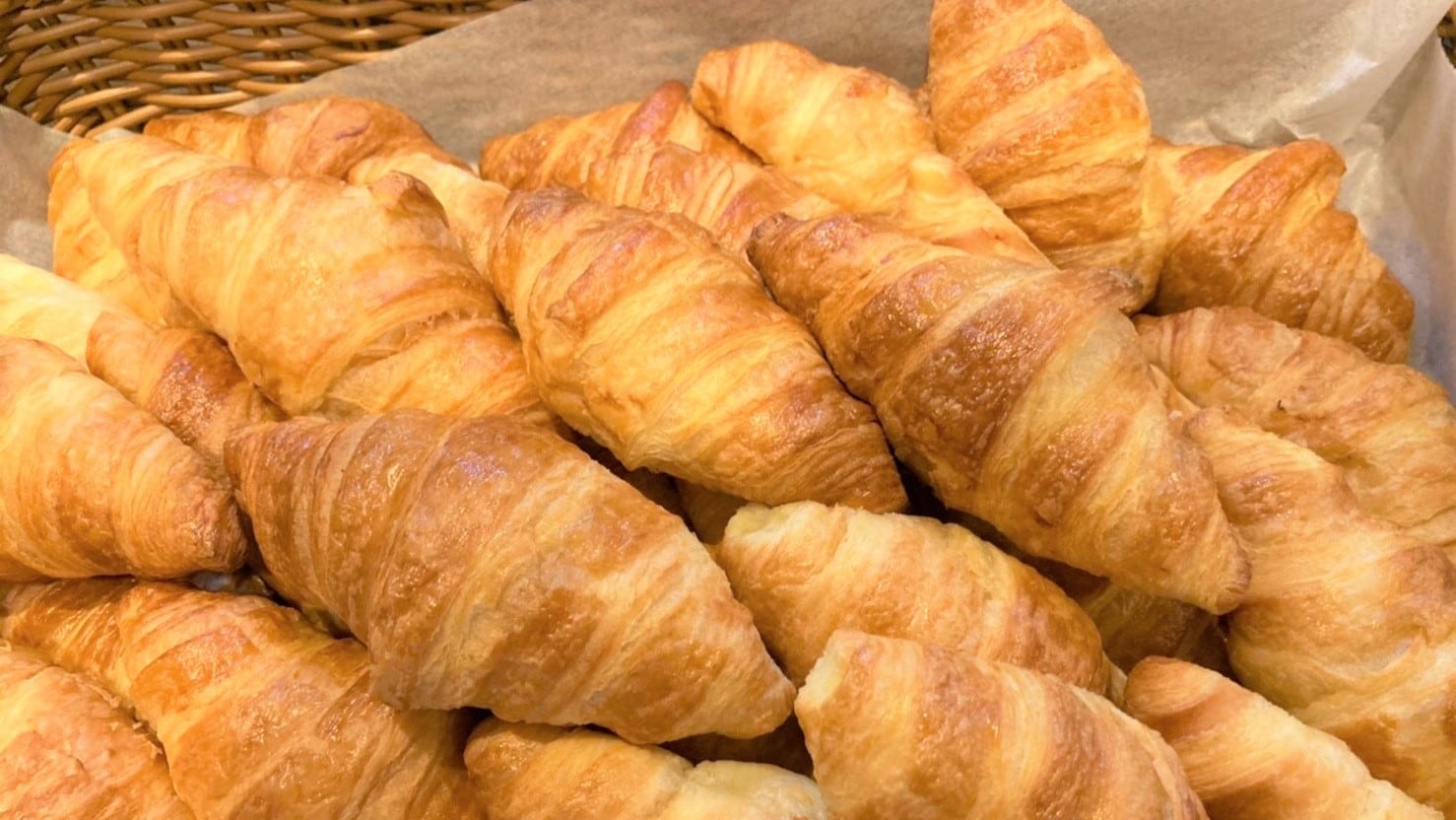 freshly baked croissant