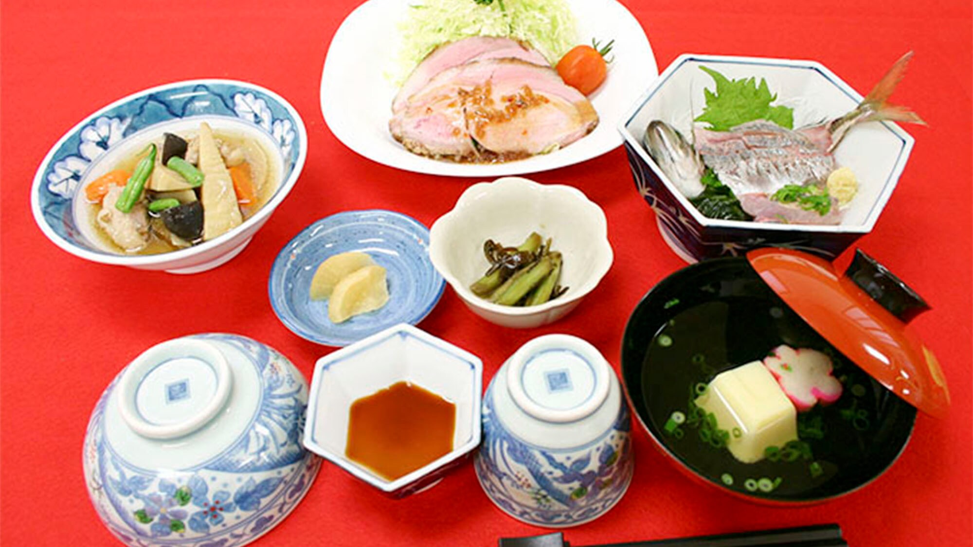 ・ Supper (example) / Japanese set meal centered on locally caught fish