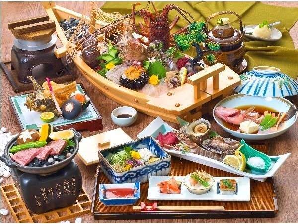 Kaiseki cuisine with cypress bath