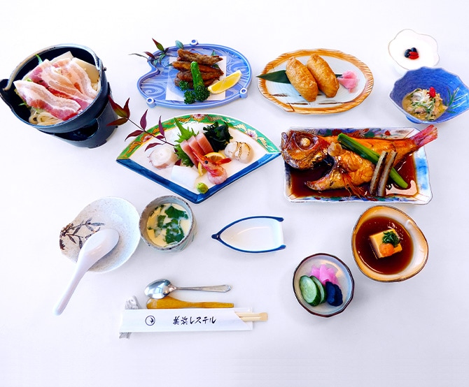 An example of dinner (basic course)