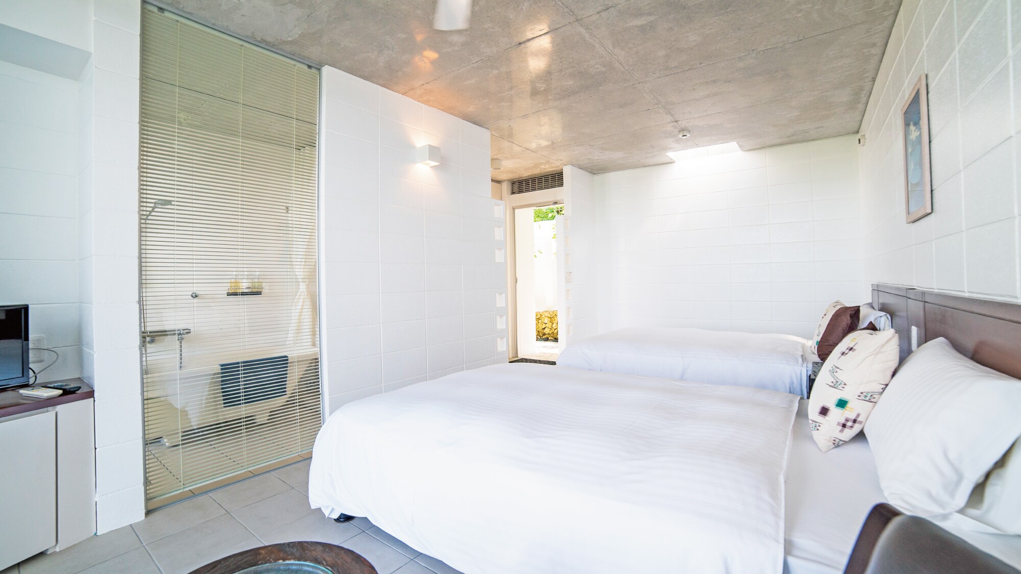 [Capacity for 3 people] Standard twin room with garden (non-smoking)