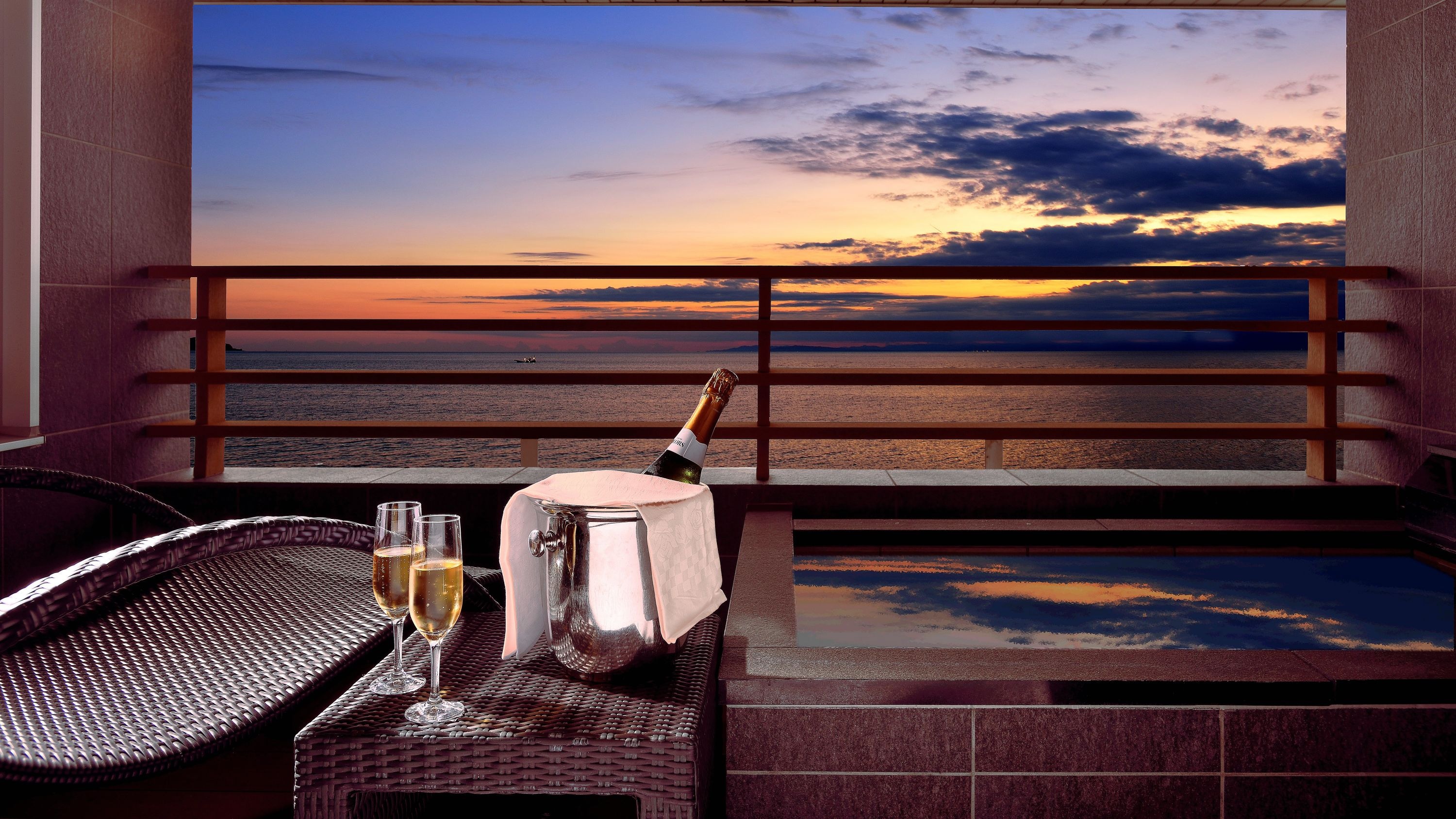 Premium floor "Luxury Suite" open-air bath