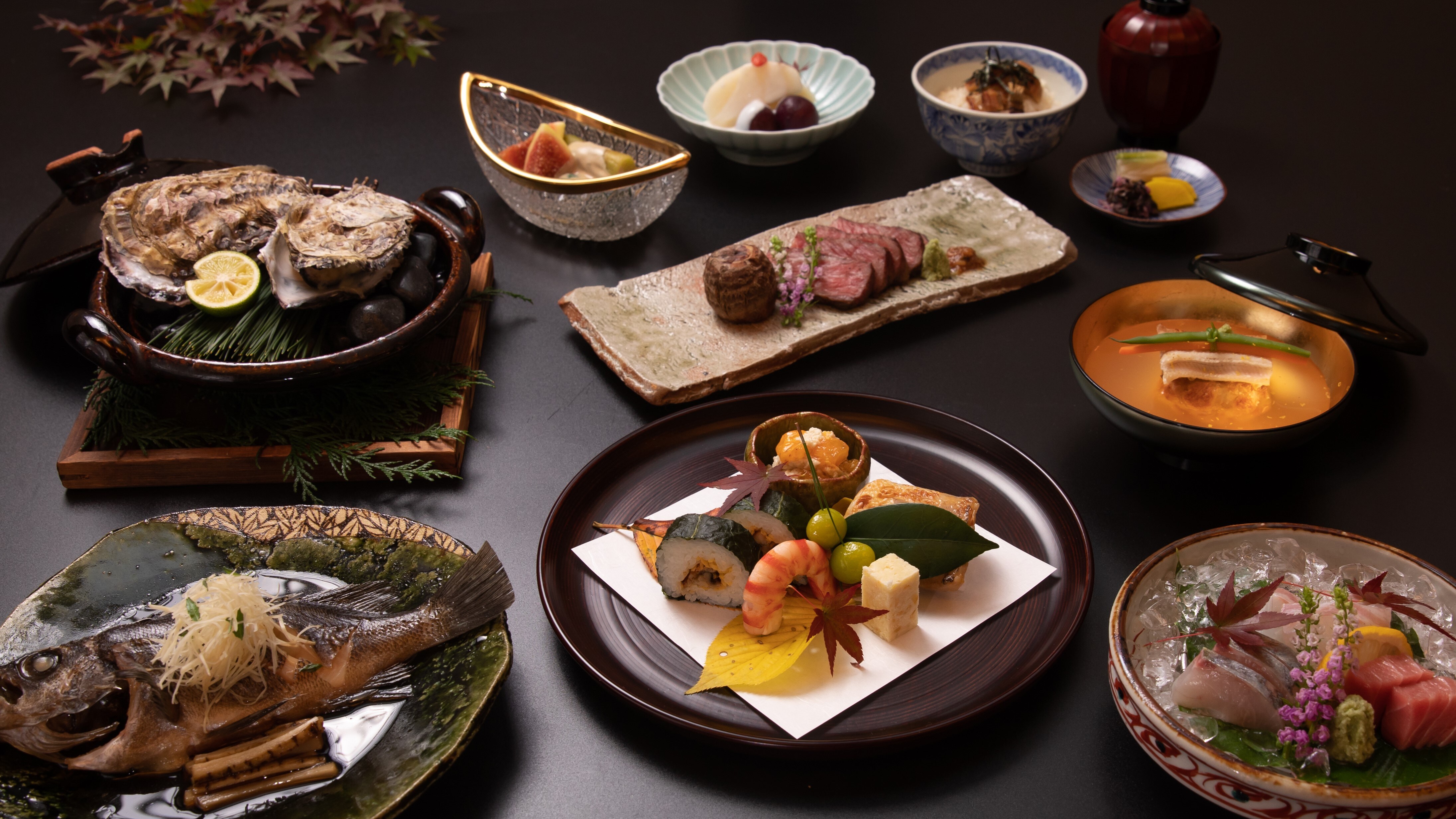 Setouchi ไคเซกิไคเซกิแสนอร่อย "มิยาบิ" ภาพฤดูใบไม้ร่วง/ฤดูหนาว