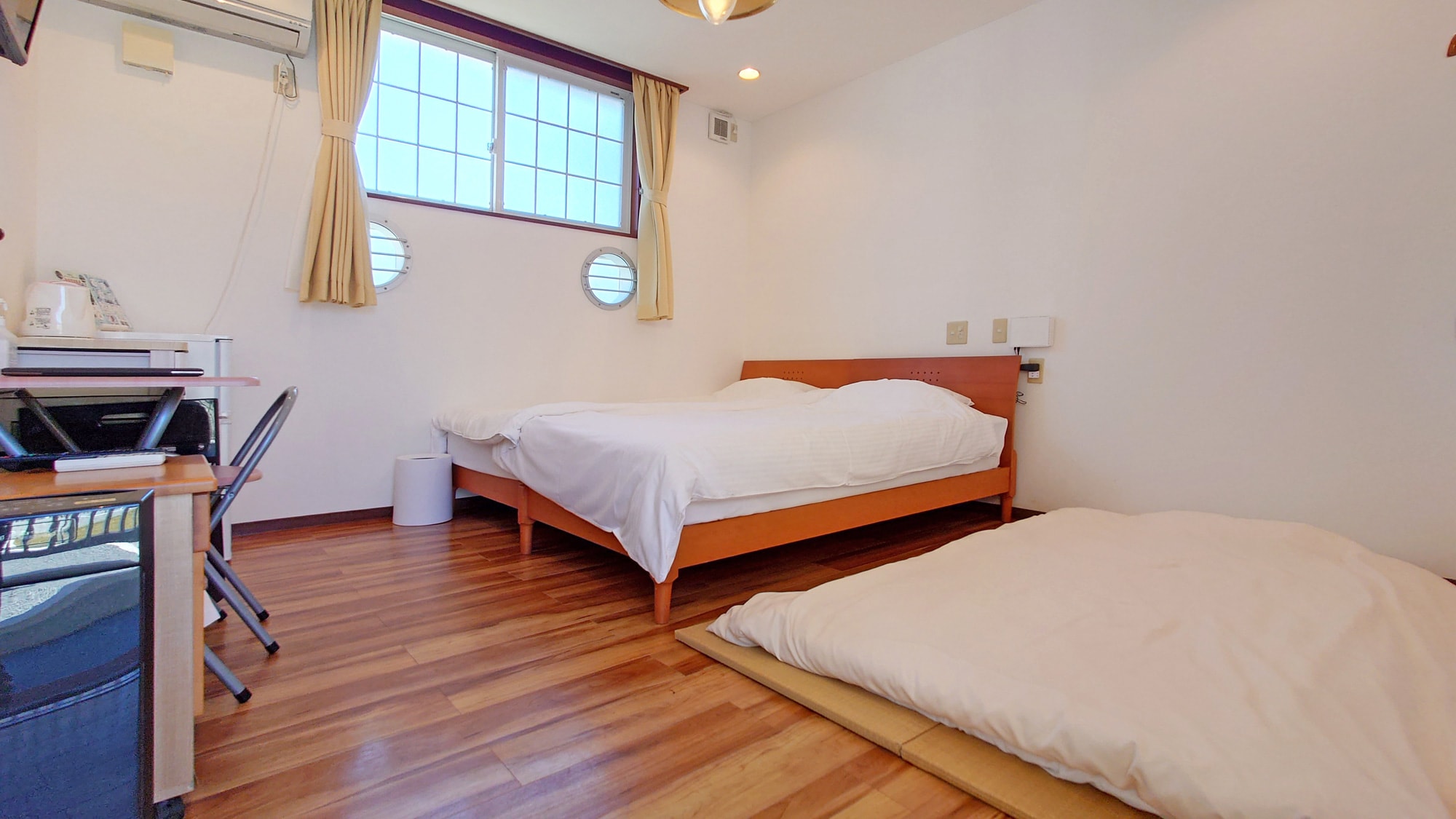[1F Villa Twin Room Barrier-free] Ryukyu tatami mats also available