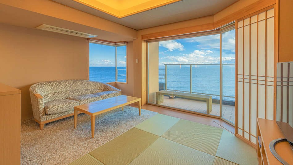 Guest room with open-air bath [Seishin]