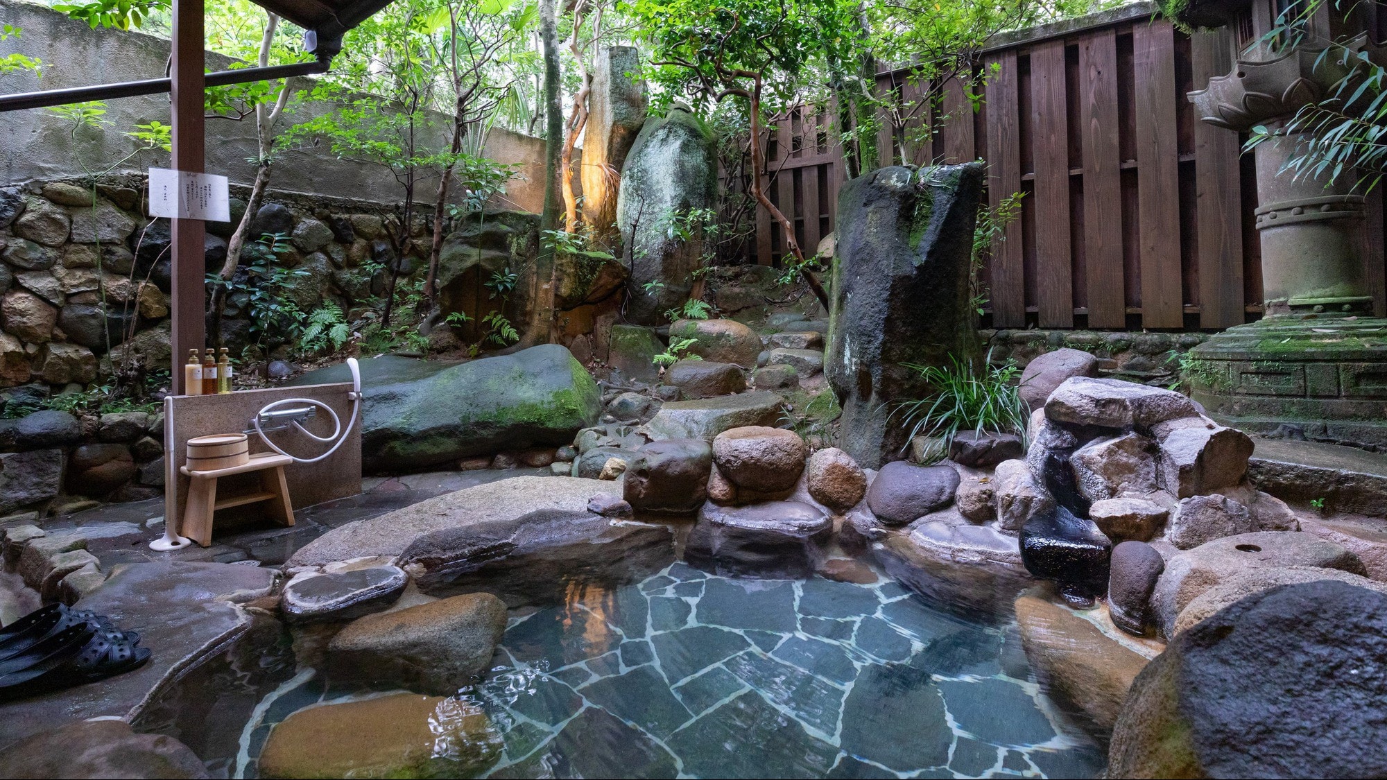 "Satsuki" guest room with an open-air bath with natural hot spring water