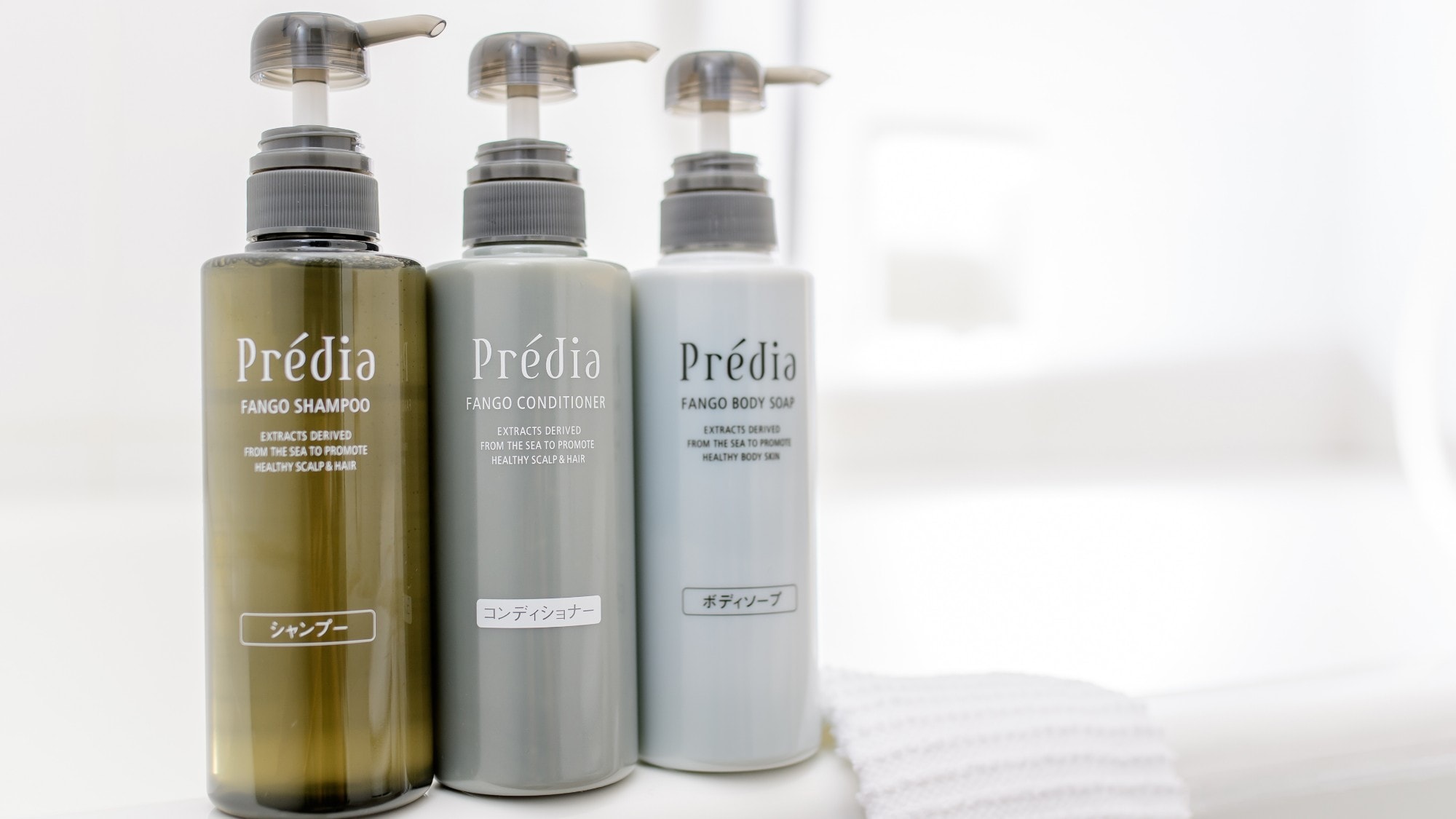 Amenities / shampoo, conditioner, body soap