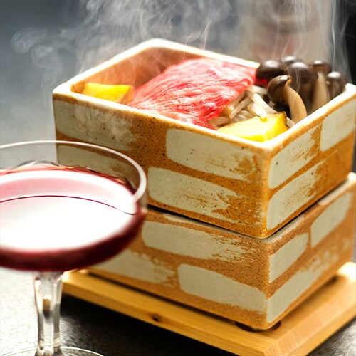 [Wine steamed Japanese black beef]