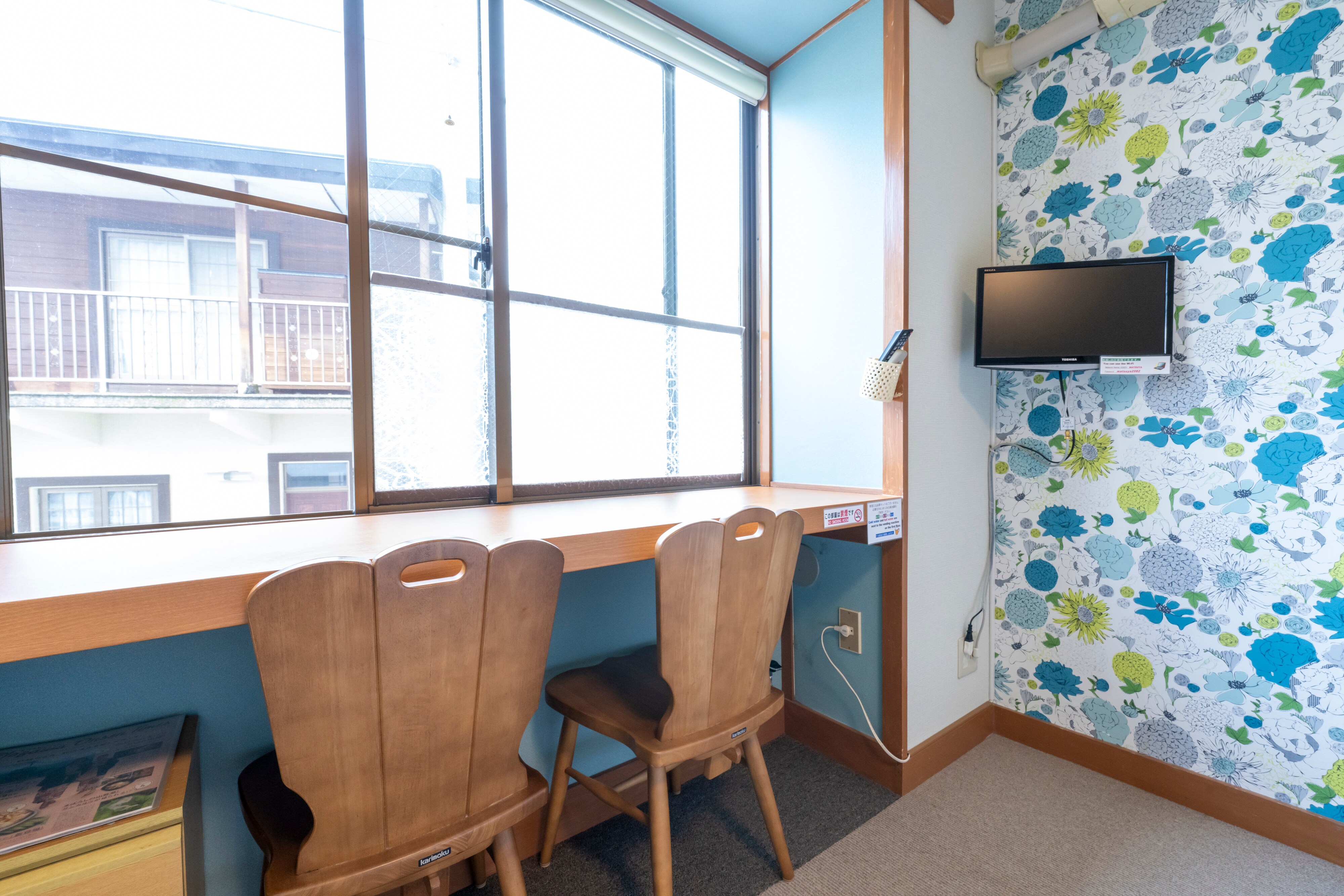 Twin room with toilet