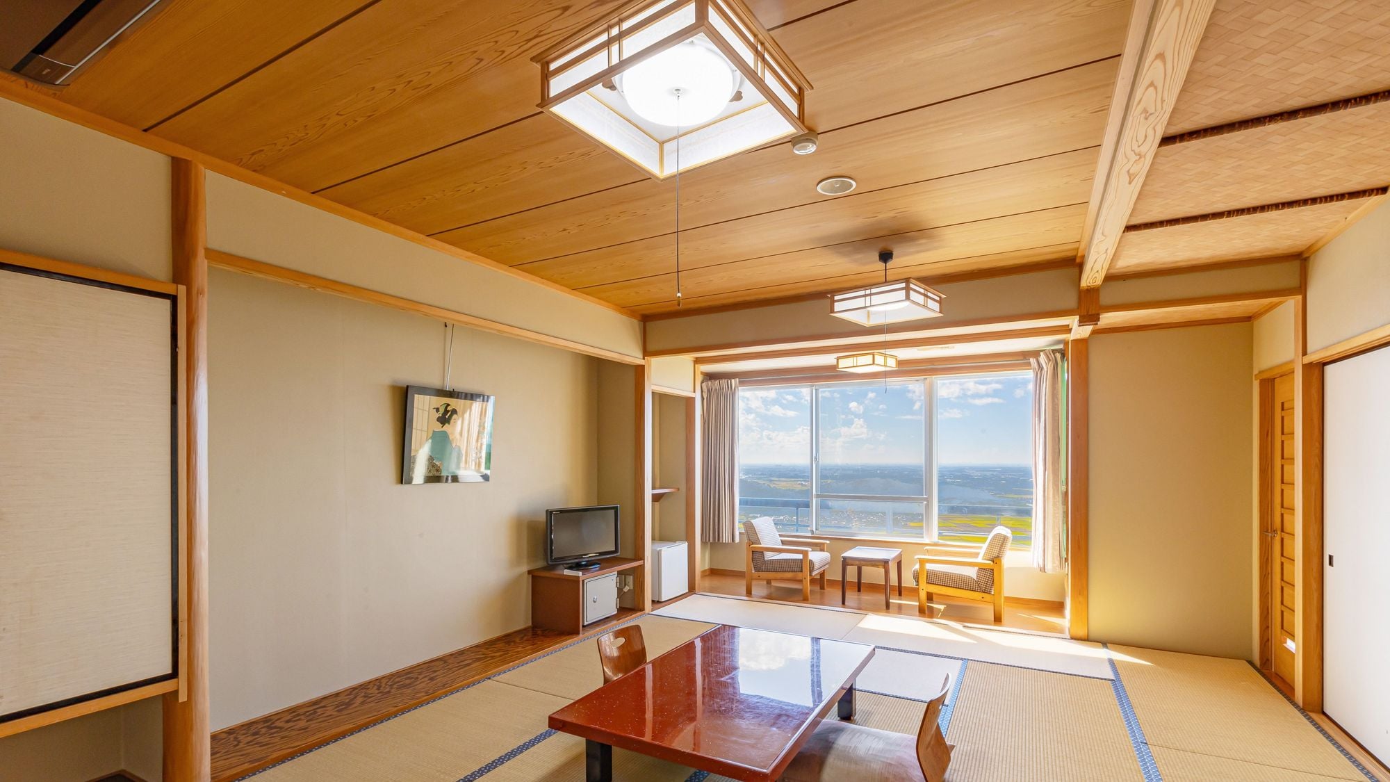 Open-air bath, 14 tatami Japanese-style room, panoramic view (non-smoking)