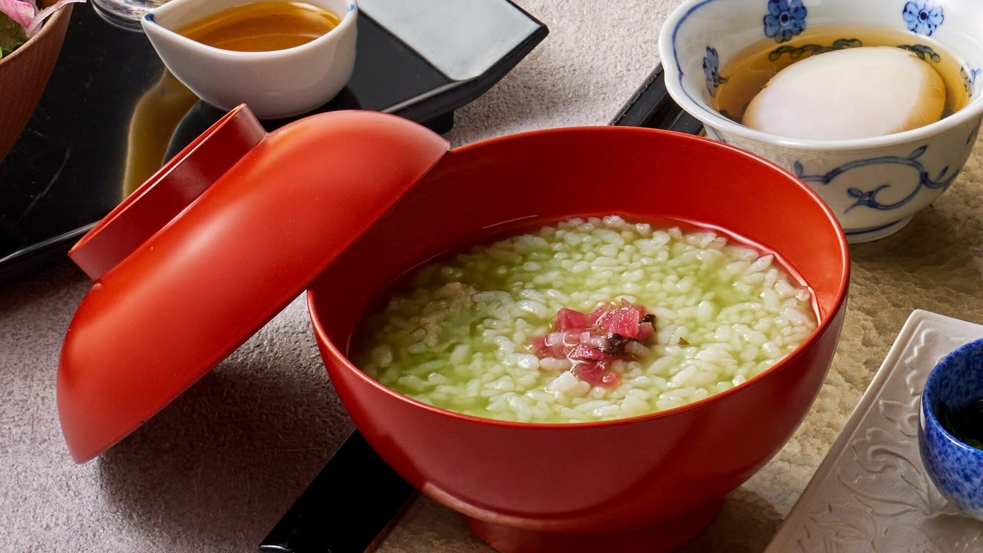 【교토 조식】 차가운 말차 죽