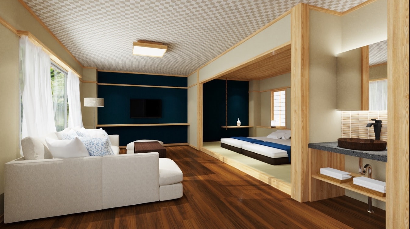 An example of a guest room