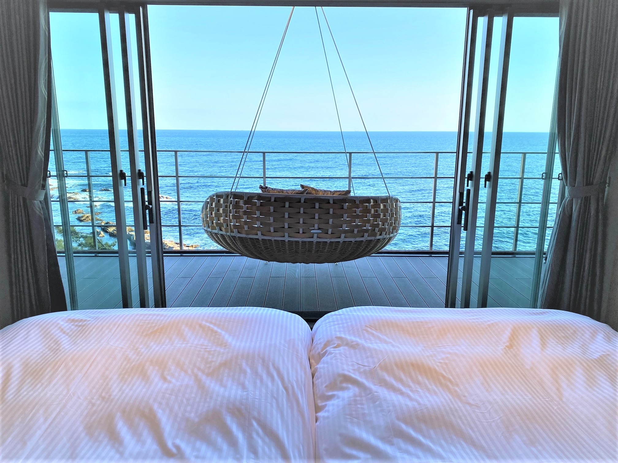Luxury type view from bed