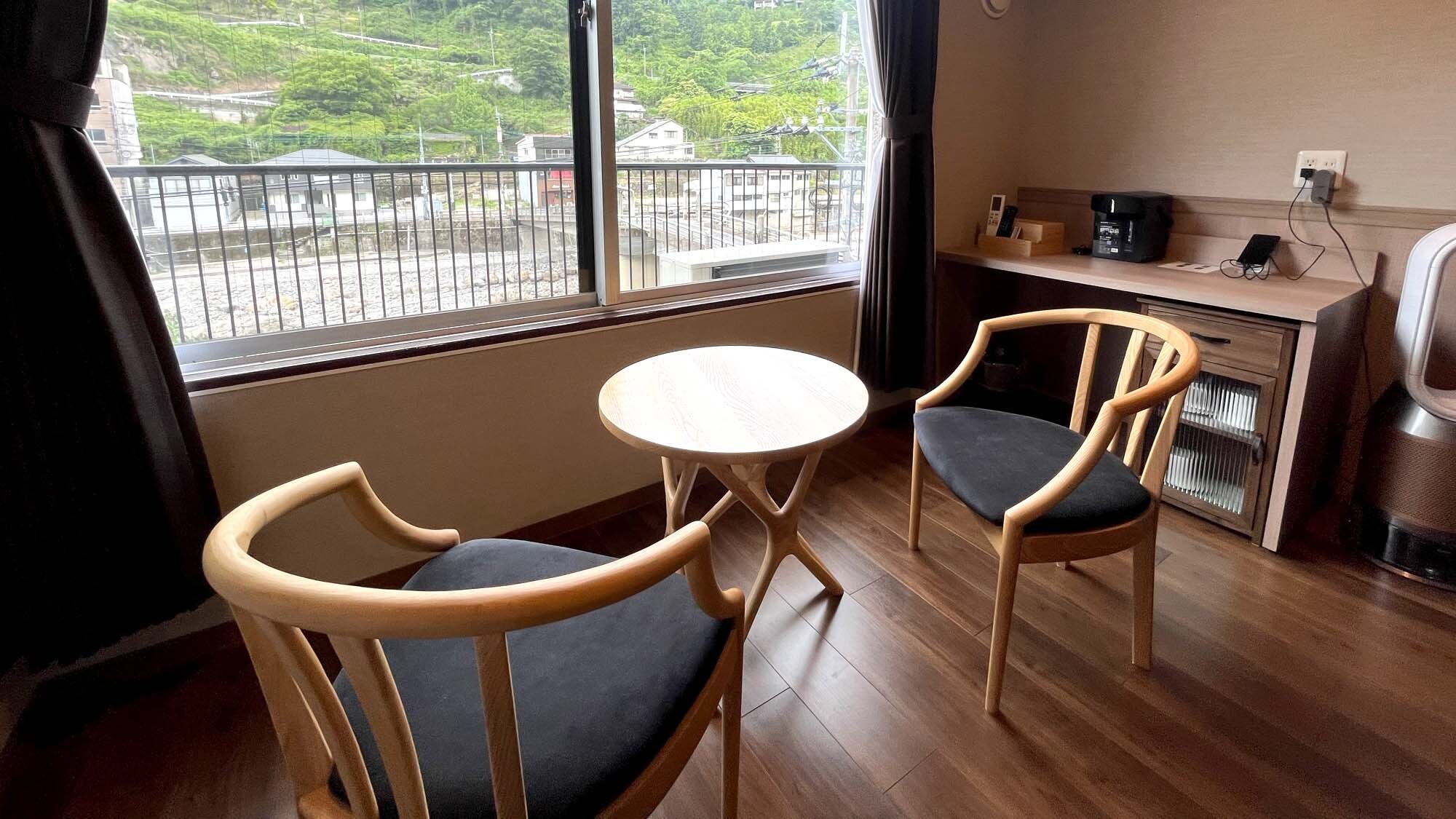All rooms have river views