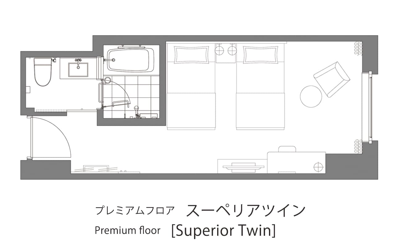 พรีเมี่ยมซูพีเรียร์ เตียงคู่