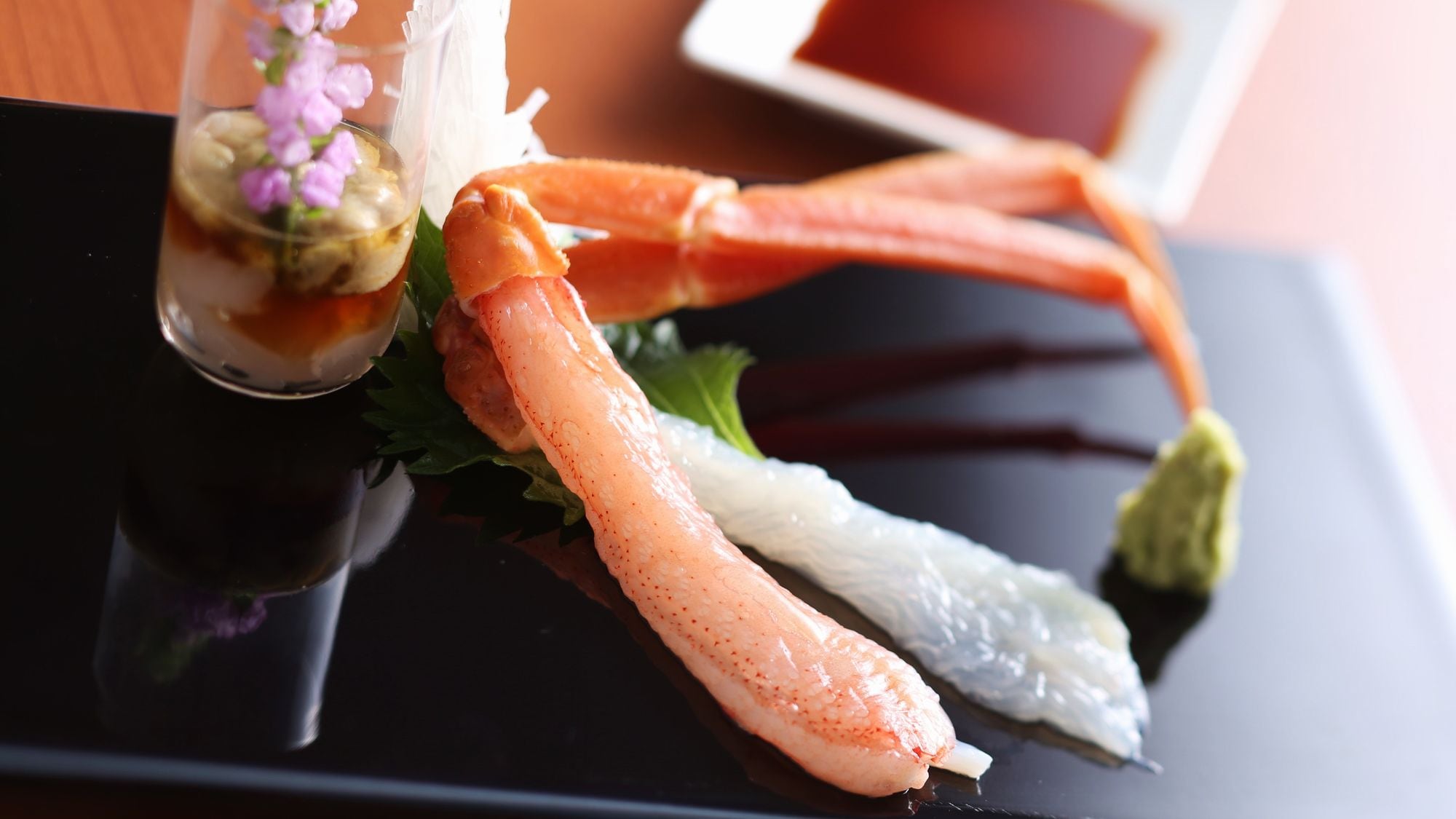 Snow crab sashimi