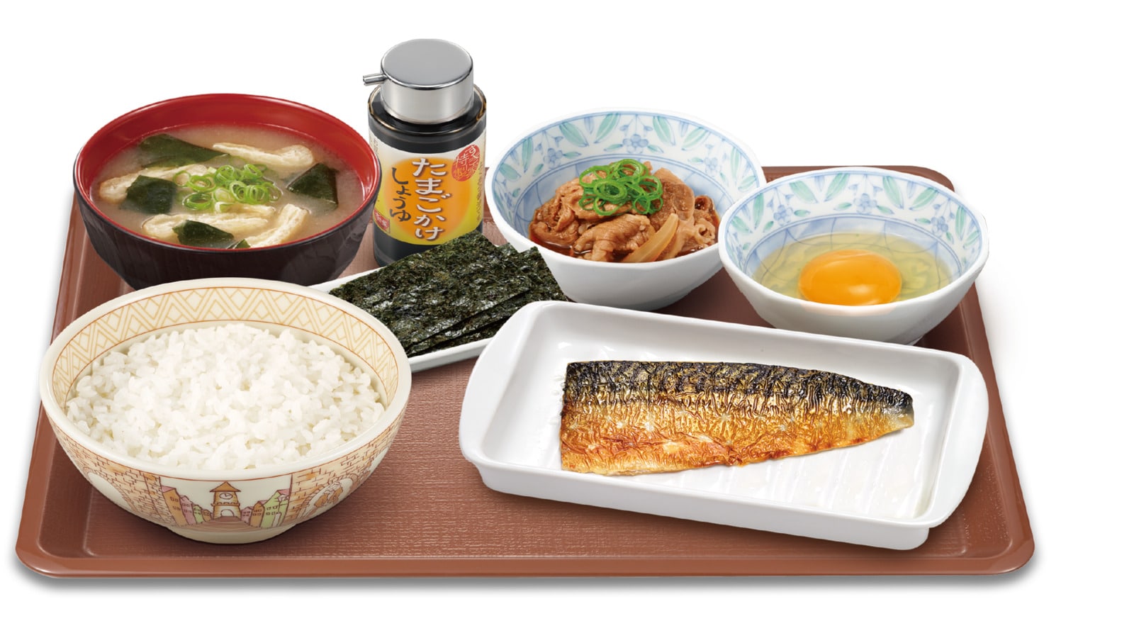 牛・たまかけさば朝食