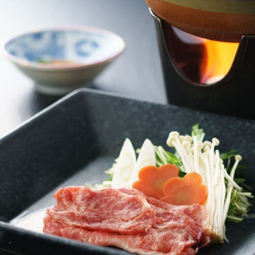 Enjoy the melting texture and sweetness of the Wagyu beef shabu-shabu with our special ponzu sauce.