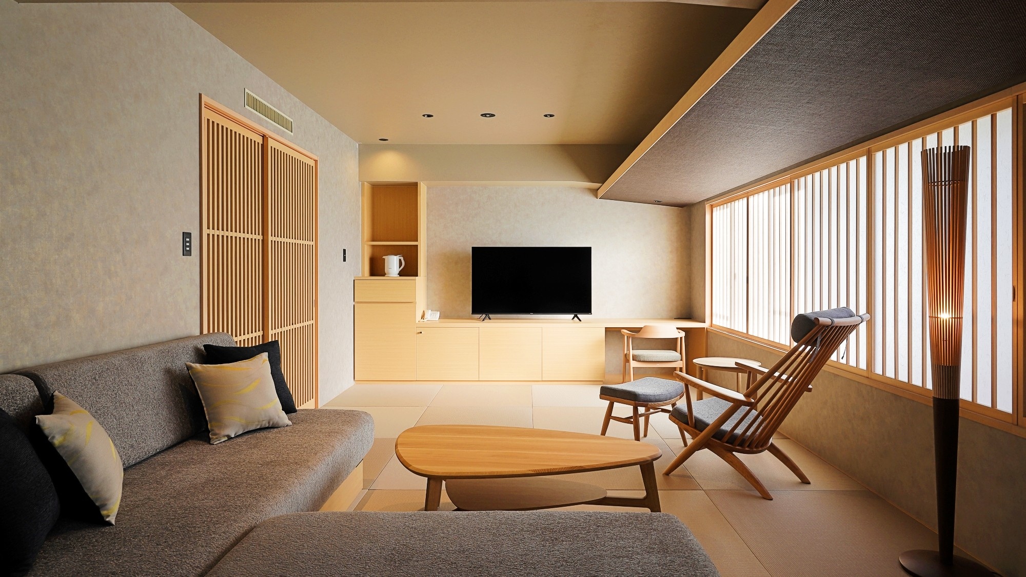 [西館高級房～Hidamari～]家庭可以使用的摩登日式房間