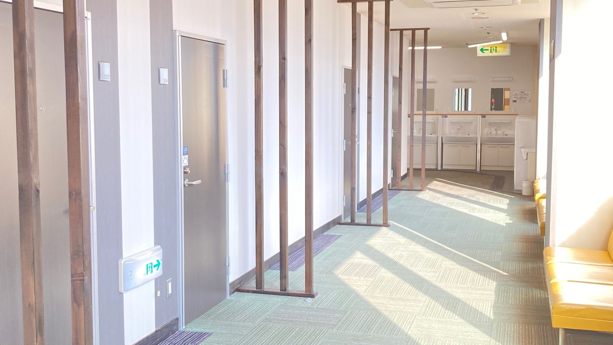 Corridor in front of the Japanese-style room on the 3rd floor.