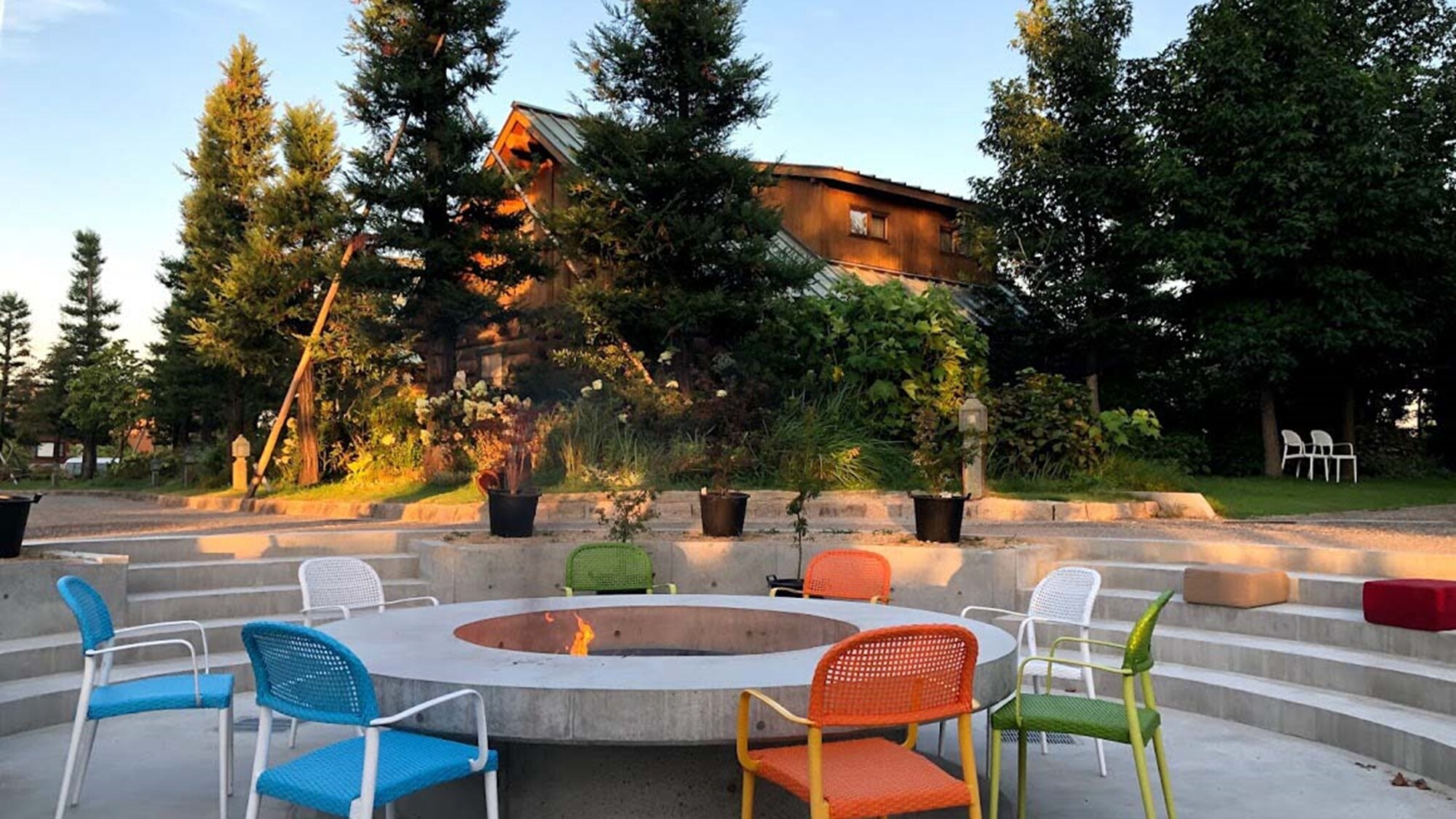 * [Bonfire Living] Held every night. Have a calm time while watching the flickering flames.