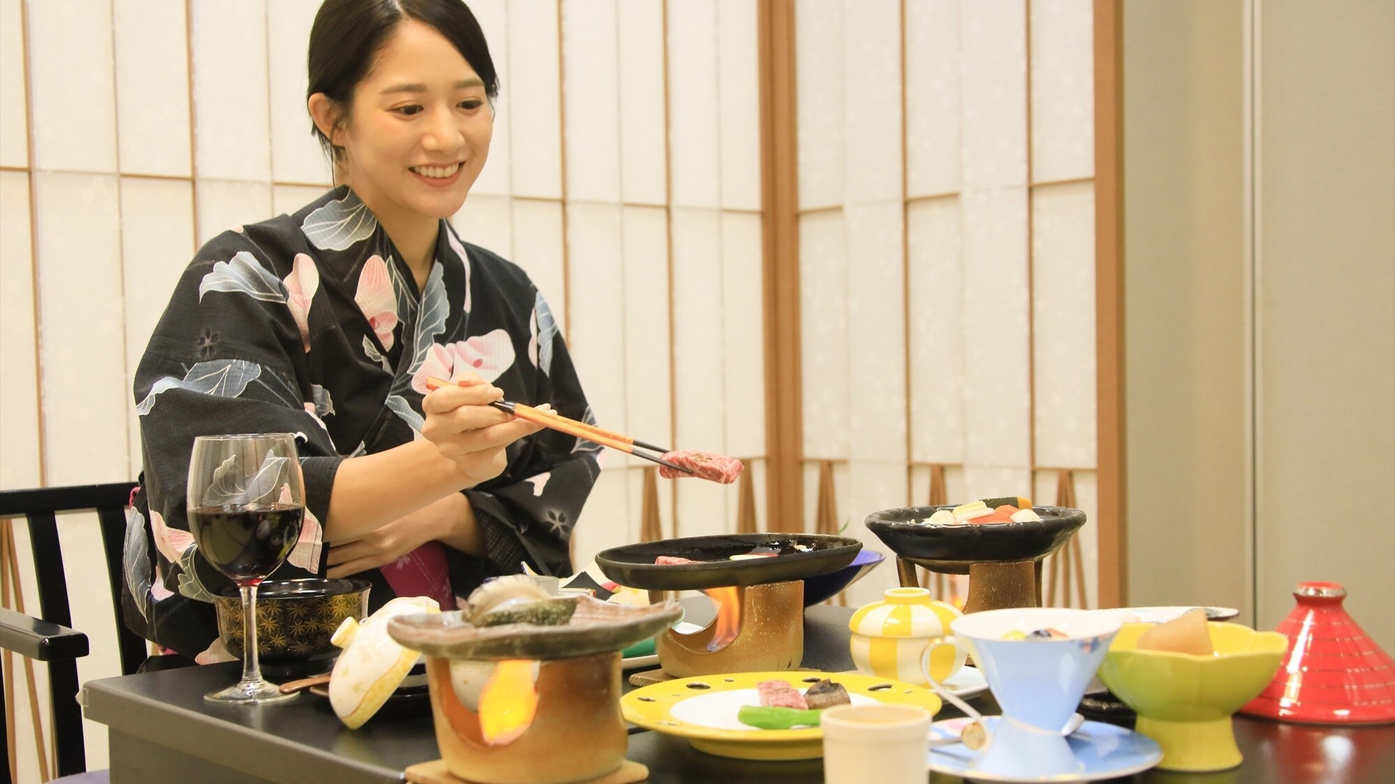 Kaiseki cuisine featuring seasonal Yamagata delicacies
