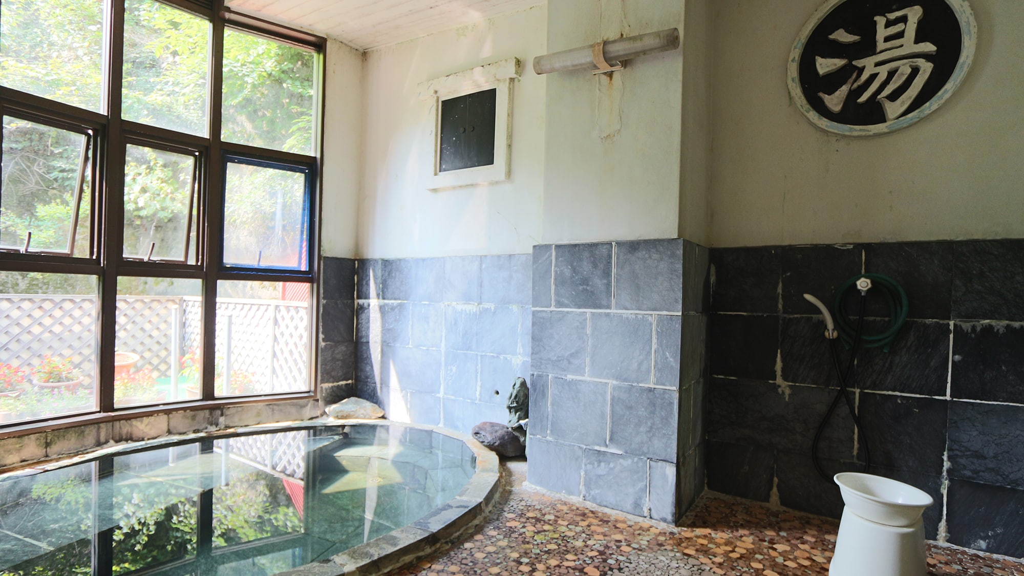 This is a hot spring with water directly from the source.