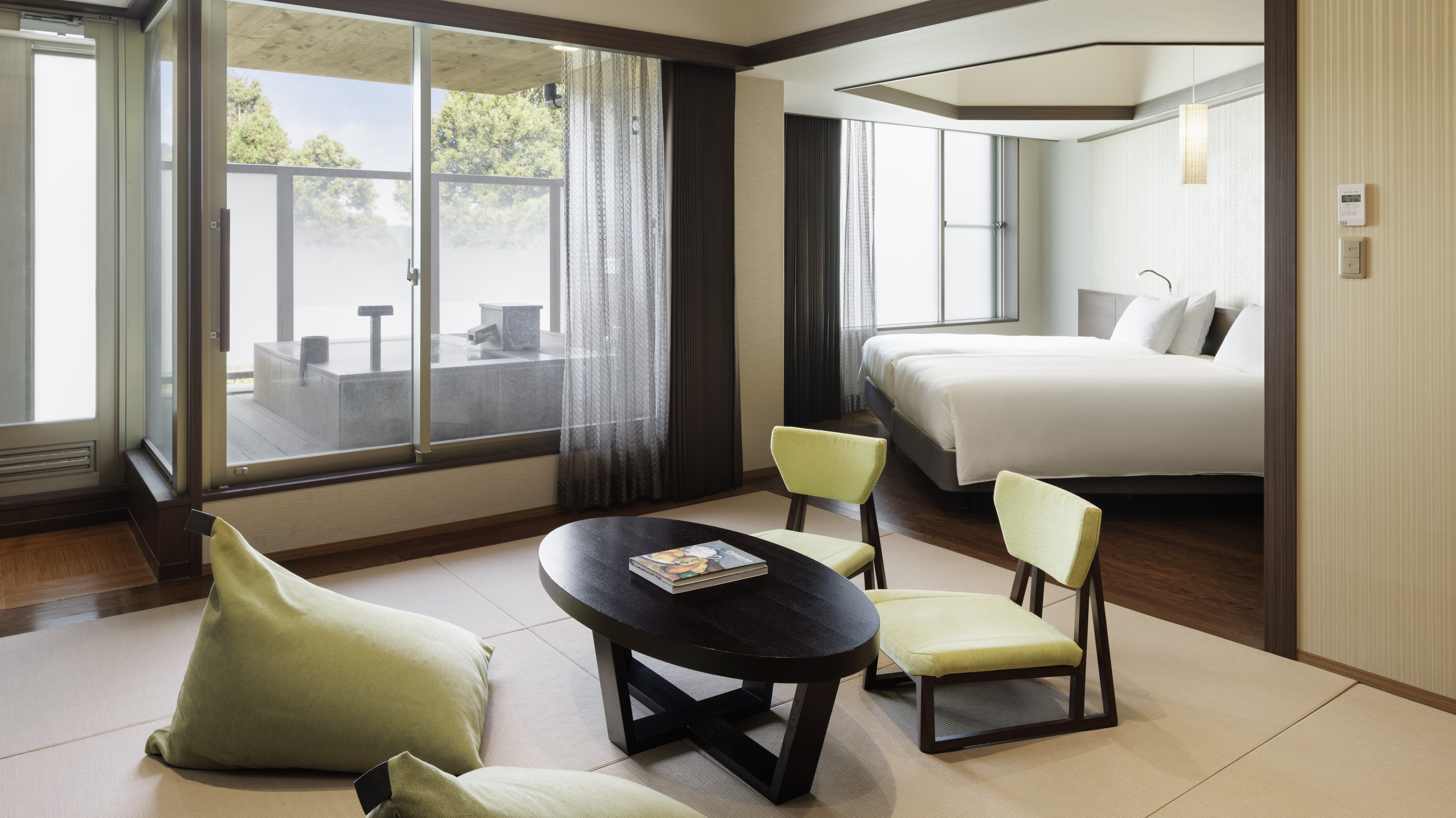 Main building Premier room/Japanese-Western room with hot spring open-air bath