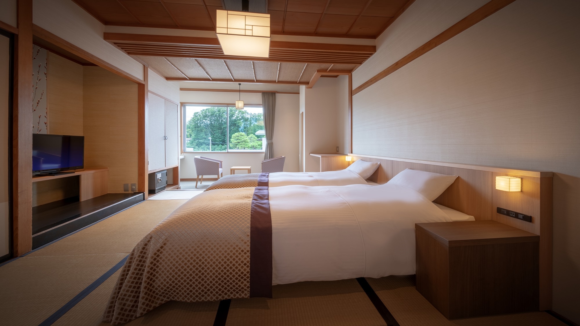 [Honmaru Japanese-style bed room] Enjoy a comfortable sleep. .