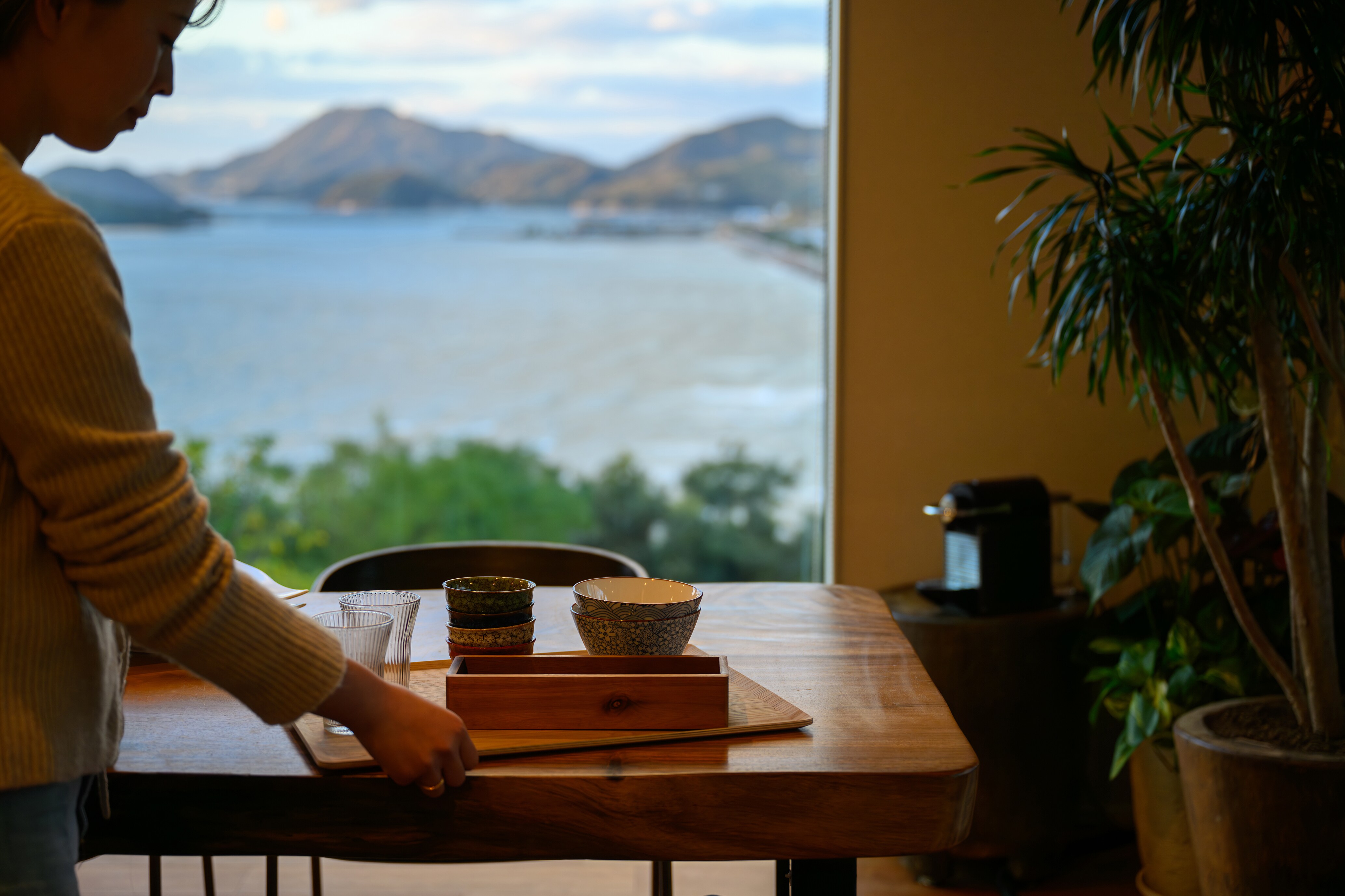 "Enjoying local ingredients and cooking your own meals"