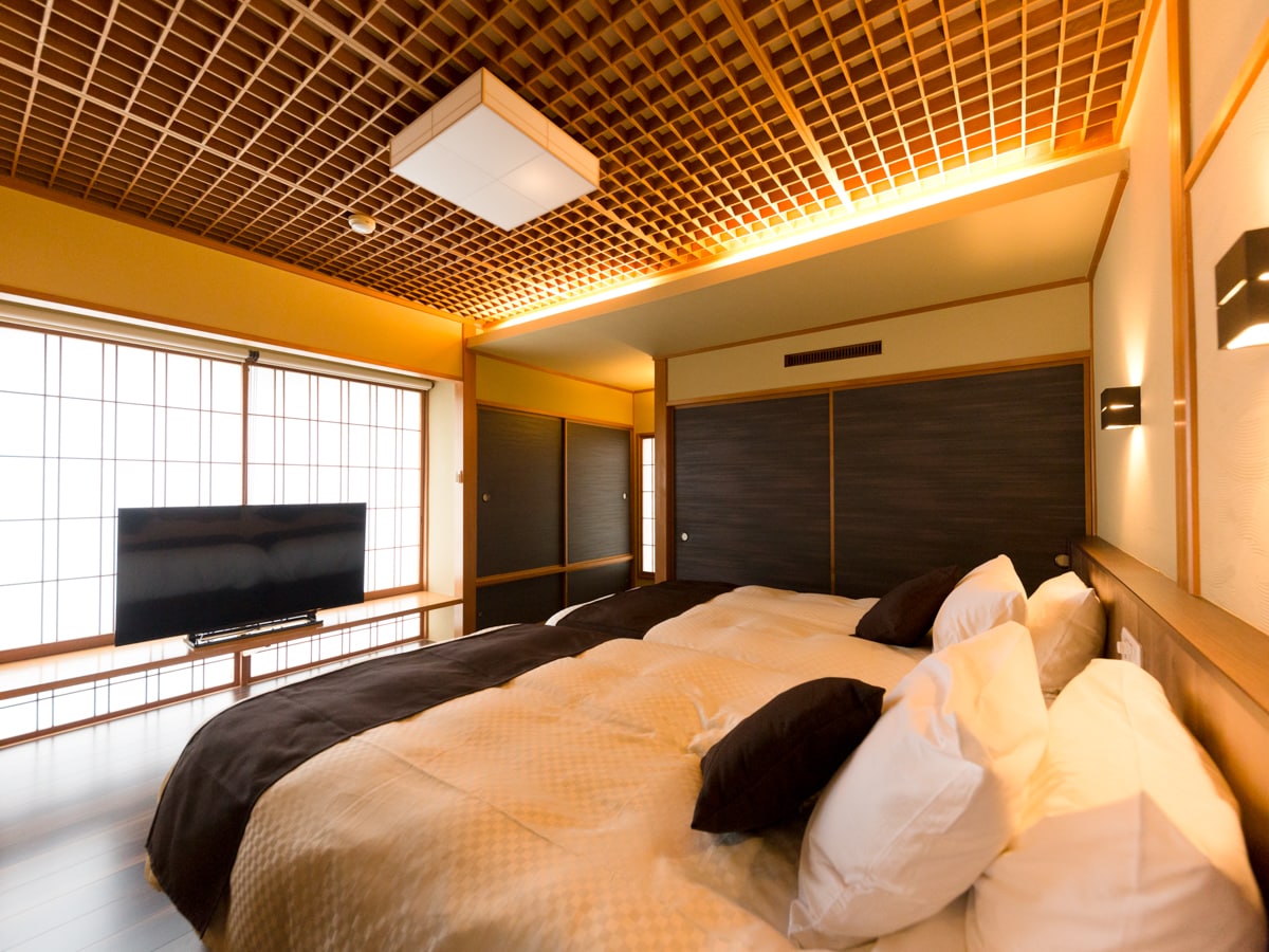 Main building premium suite [guest room with semi-open-air bath]