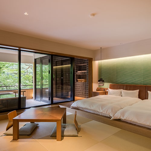 《Renewed in March 2016》 [Kashotei, Five-star Concept Rooms: Mori, Wafu, Nami (with open-air bath)]