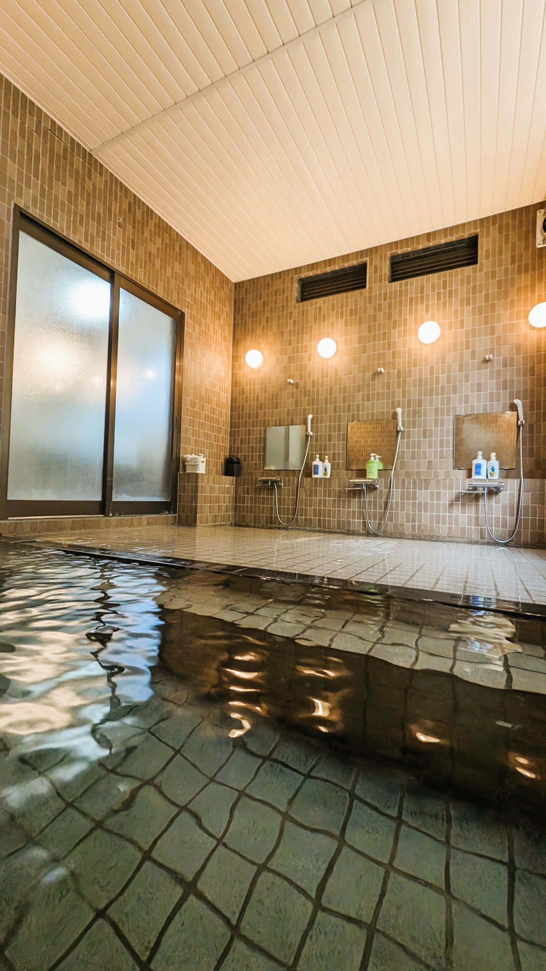 The hot spring at our hotel is 100% source water, a rare source even for Yunohama Onsen.