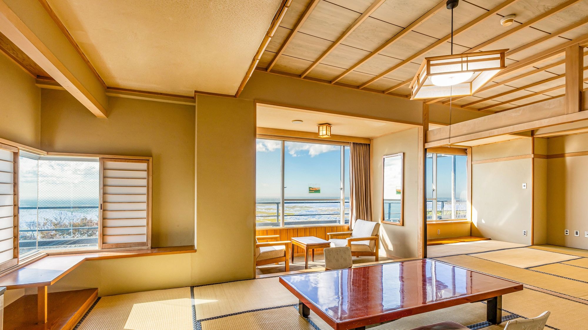 2 Japanese-style rooms (10+9.5 tatami) panoramic view (with bath)
