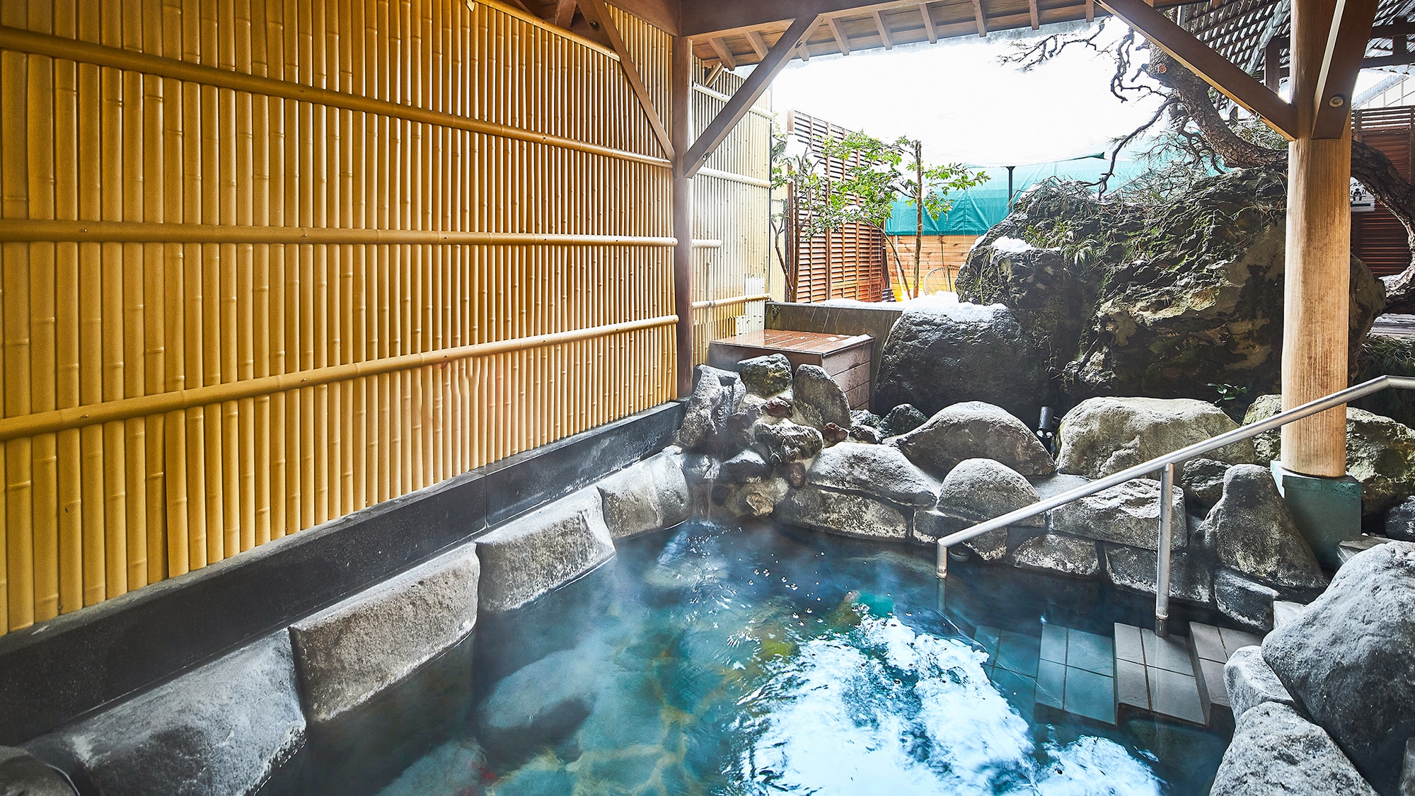 Open-air hot spring bath