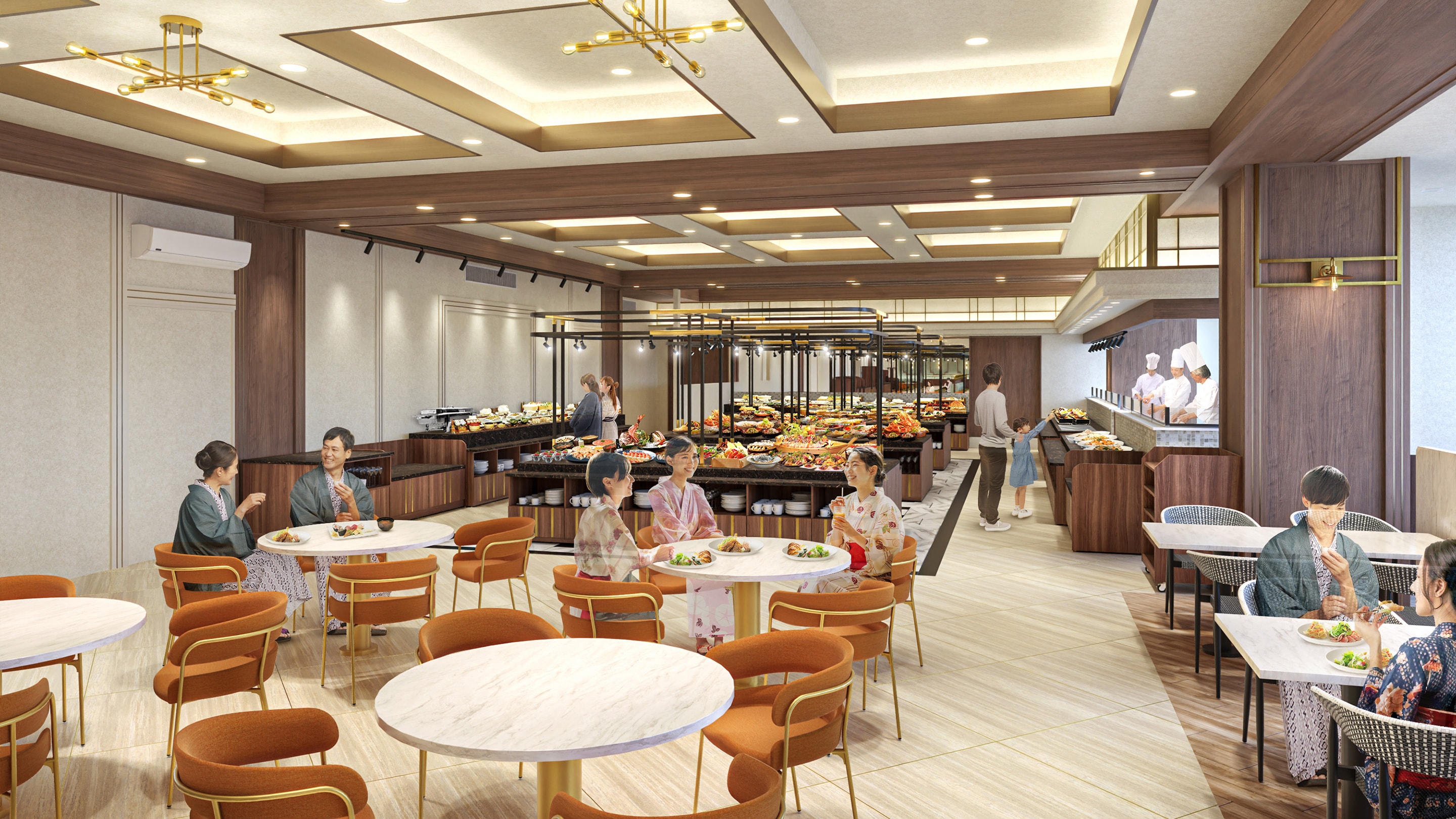 餐廳「Voyage」的用餐空間*裝修後的照片